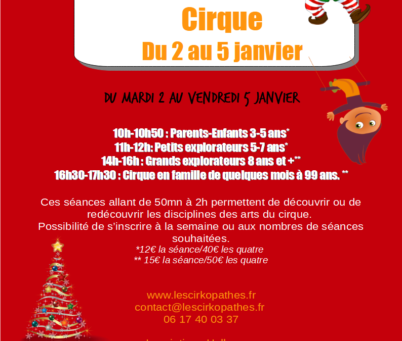 Stage de Noël 2024
