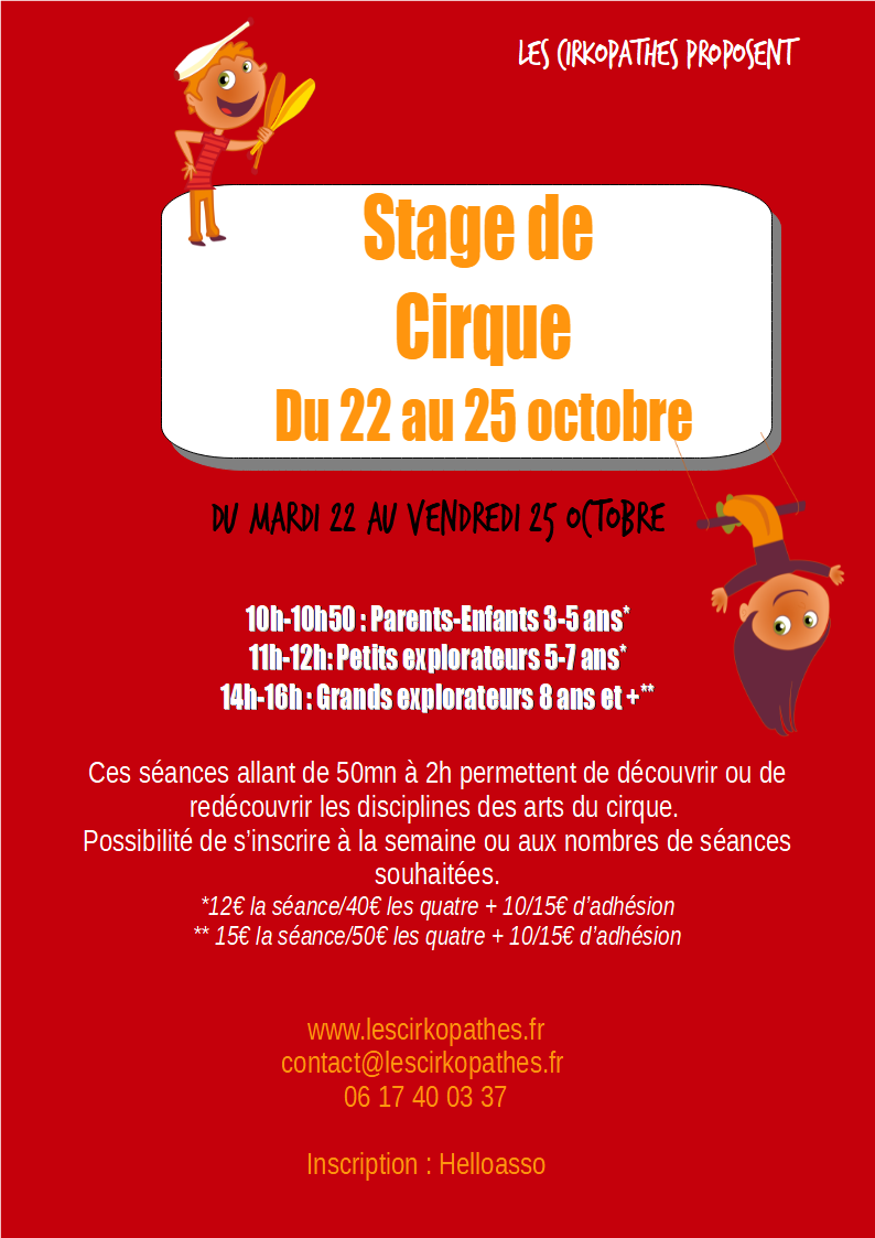 Stage de la Toussaint 2024